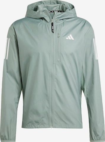 Veste de sport 'Own the Run' ADIDAS PERFORMANCE en vert : devant