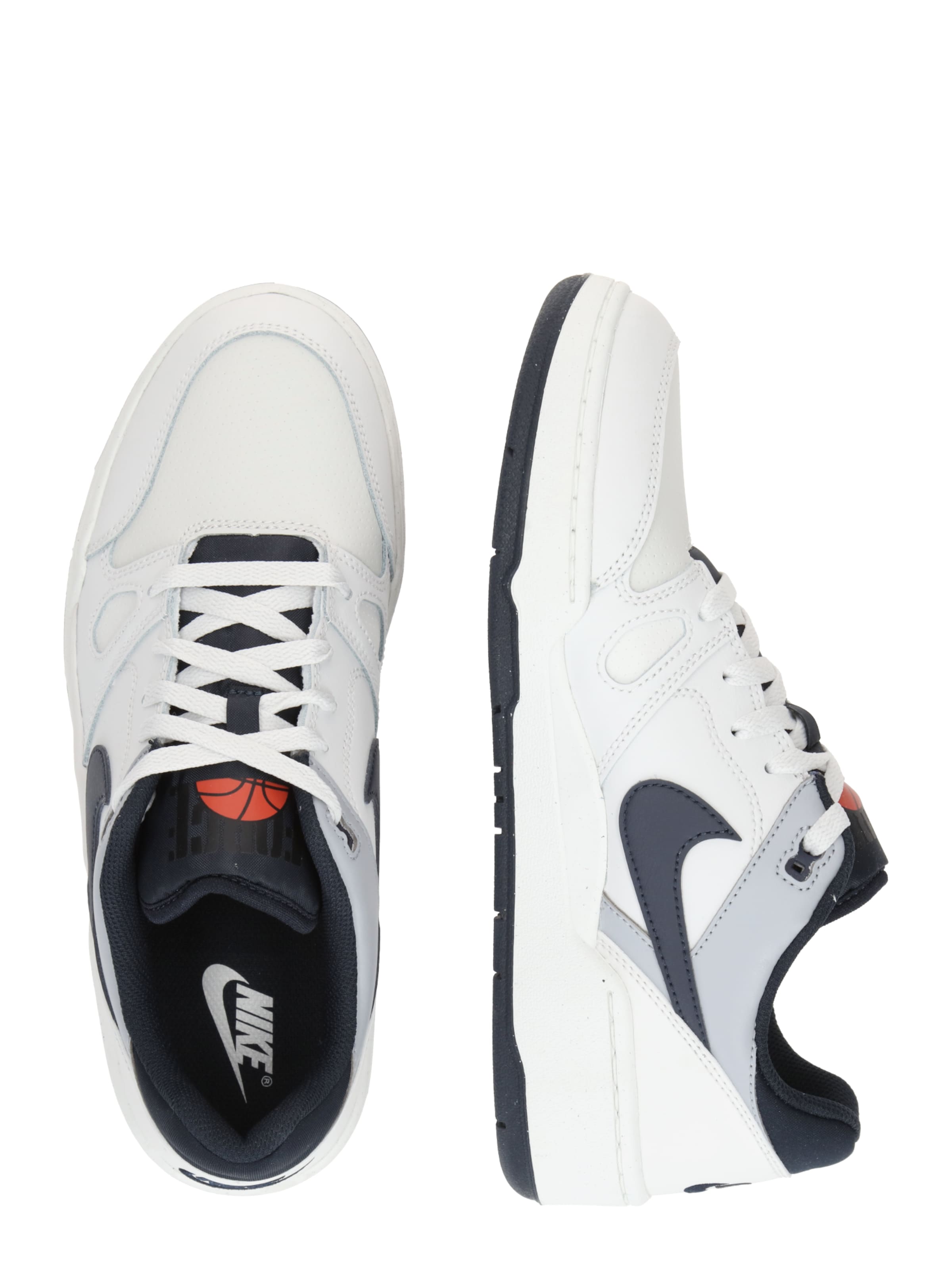 Nike Sportswear Ниски маратонки 'FULL FORCE' в бяло: отстрани