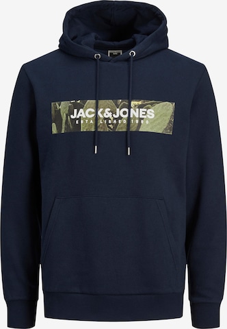 JACK & JONES Mikina 'VALLEY' – modrá: přední strana