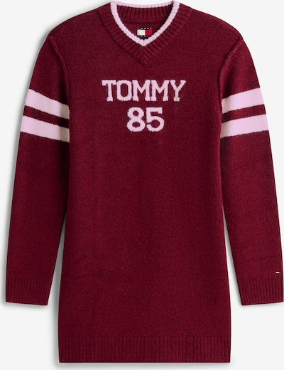 Megzta suknelė iš Tommy Jeans, spalva – orchidėjų spalva / uogų spalva, Prekių apžvalga