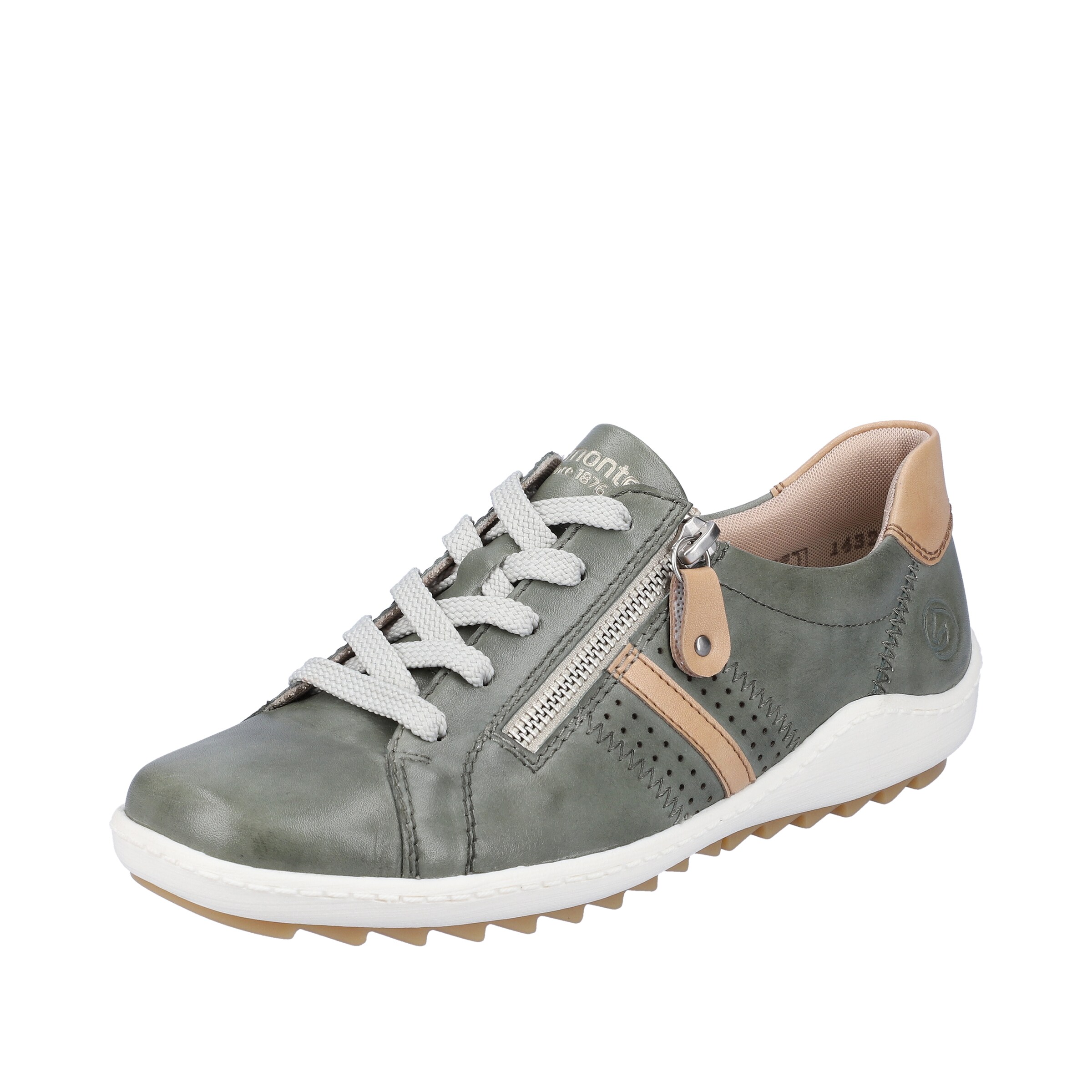 Chaussure de sport à lacets REMONTE en gris : devant