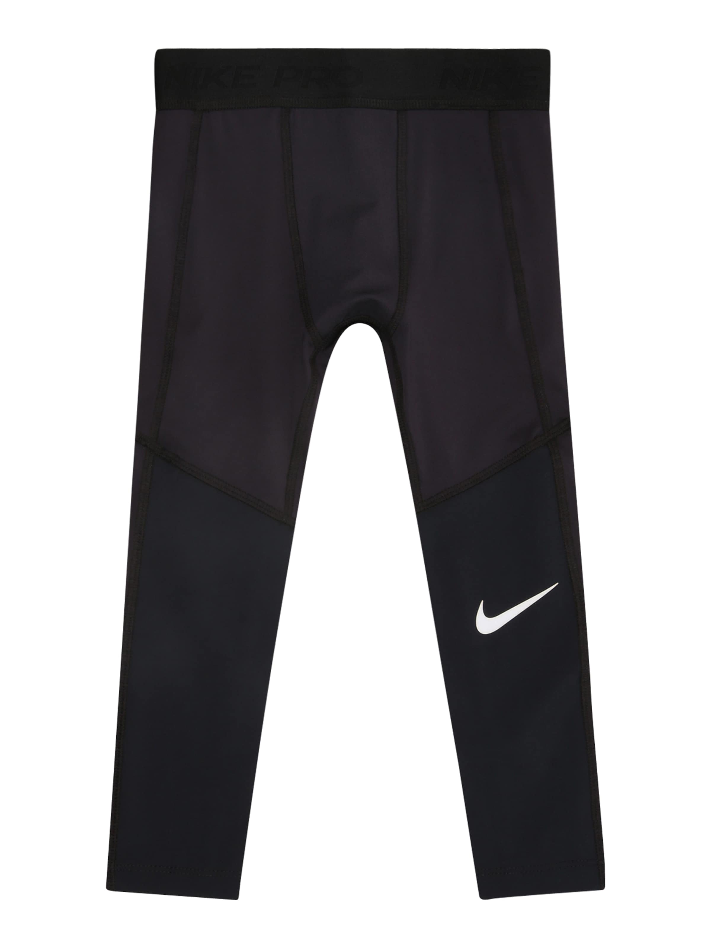 NIKE Kitsas Spordipüksid 'PRO', värv must: eest vaates