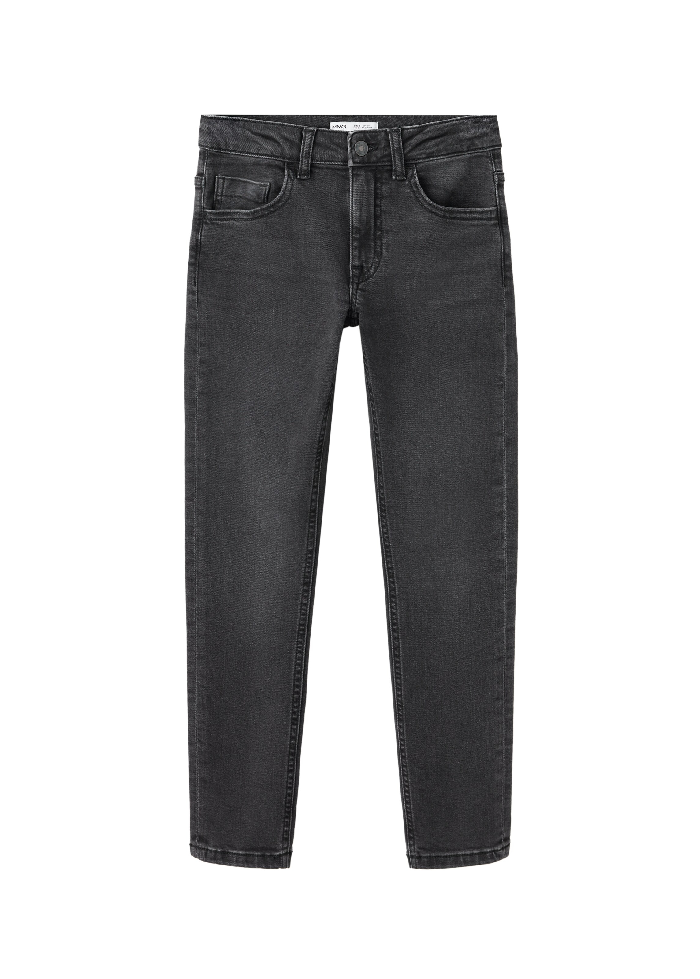 Skinny Jean MANGO KIDS en noir : devant