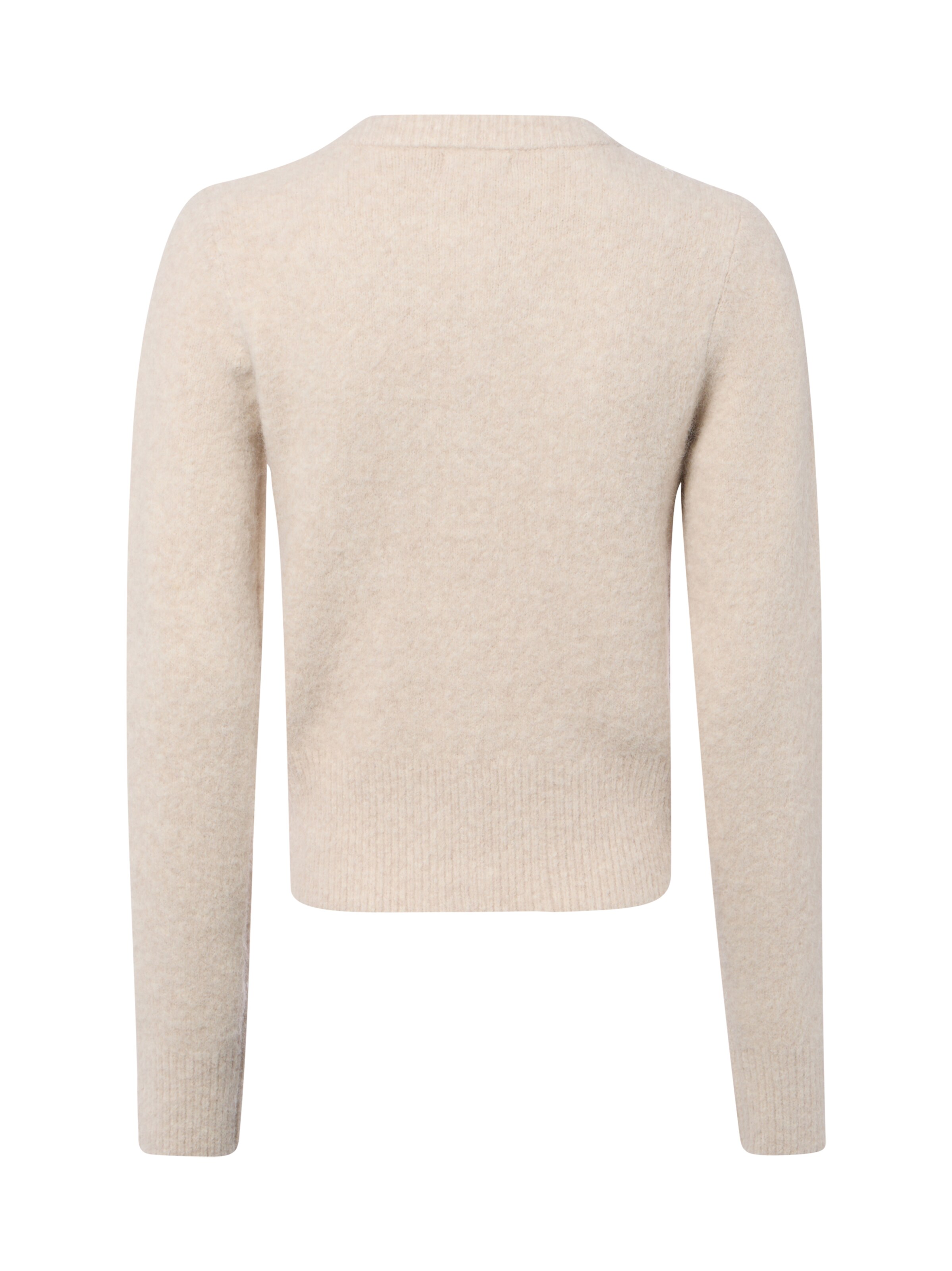 Marie Lund Gebreid vest in Beige