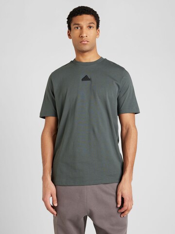 ADIDAS SPORTSWEAR Funktionsshirt 'FRACTAL' in Grau: Vorderseite