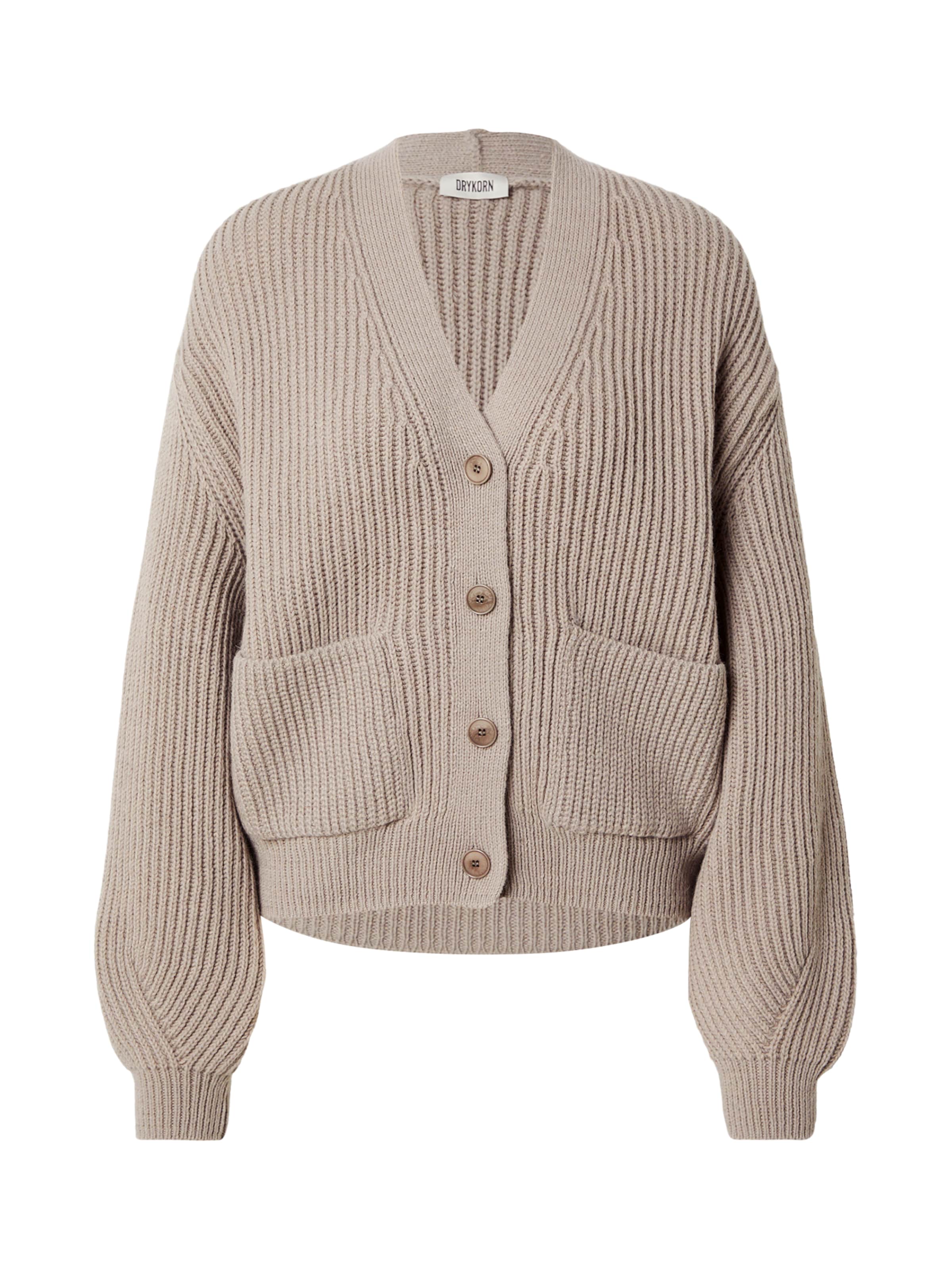 DRYKORN Cardigan 'COOPIE_2' en cappuccino, Vue avec produit