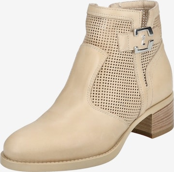 Nero Giardini Ankle Boots in Beige: front