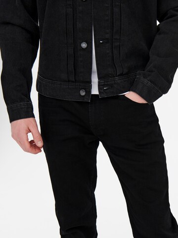 regular Jeans 'Weft' di Only & Sons in nero