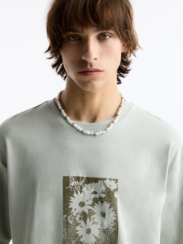 T-Shirt Pull&Bear en vert