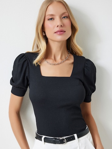 Happiness İstanbul - Blusa em preto: frente
