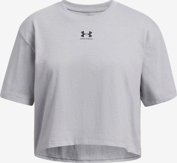 UNDER ARMOUR Funktionsshirt 'Rival' in Grau: Vorderseite