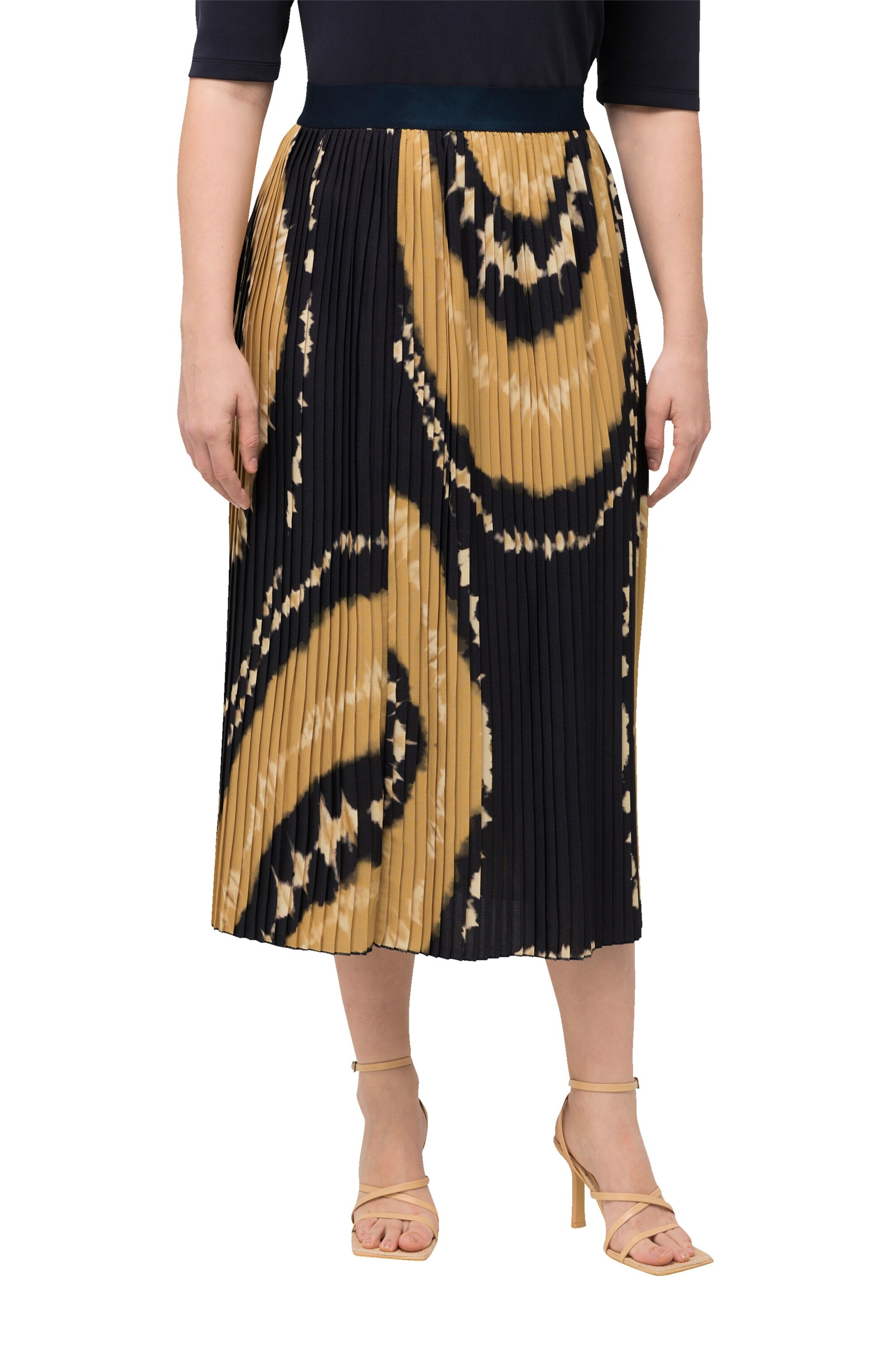 Ulla Popken Rok in Zwart: voorkant