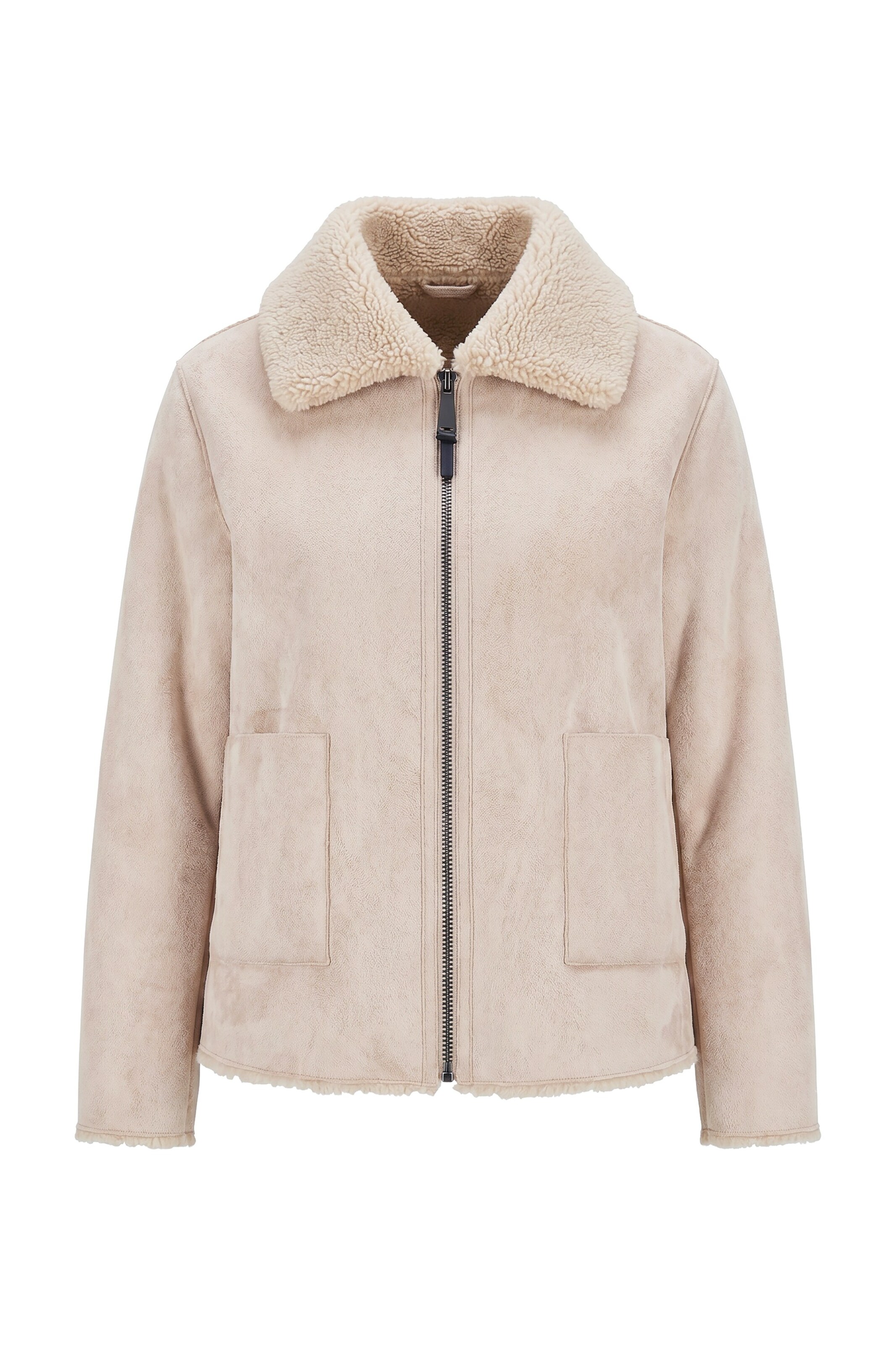 Ulla Popken Between-season jacket in White: front