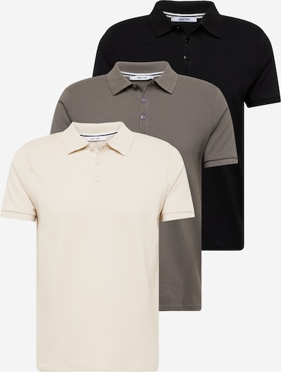 Marškinėliai 'Robin' iš ABOUT YOU, spalva – kremo / antracito spalva / juoda, Prekių apžvalga