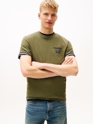 Tommy Jeans Μπλουζάκι σε πράσινο: μπροστά