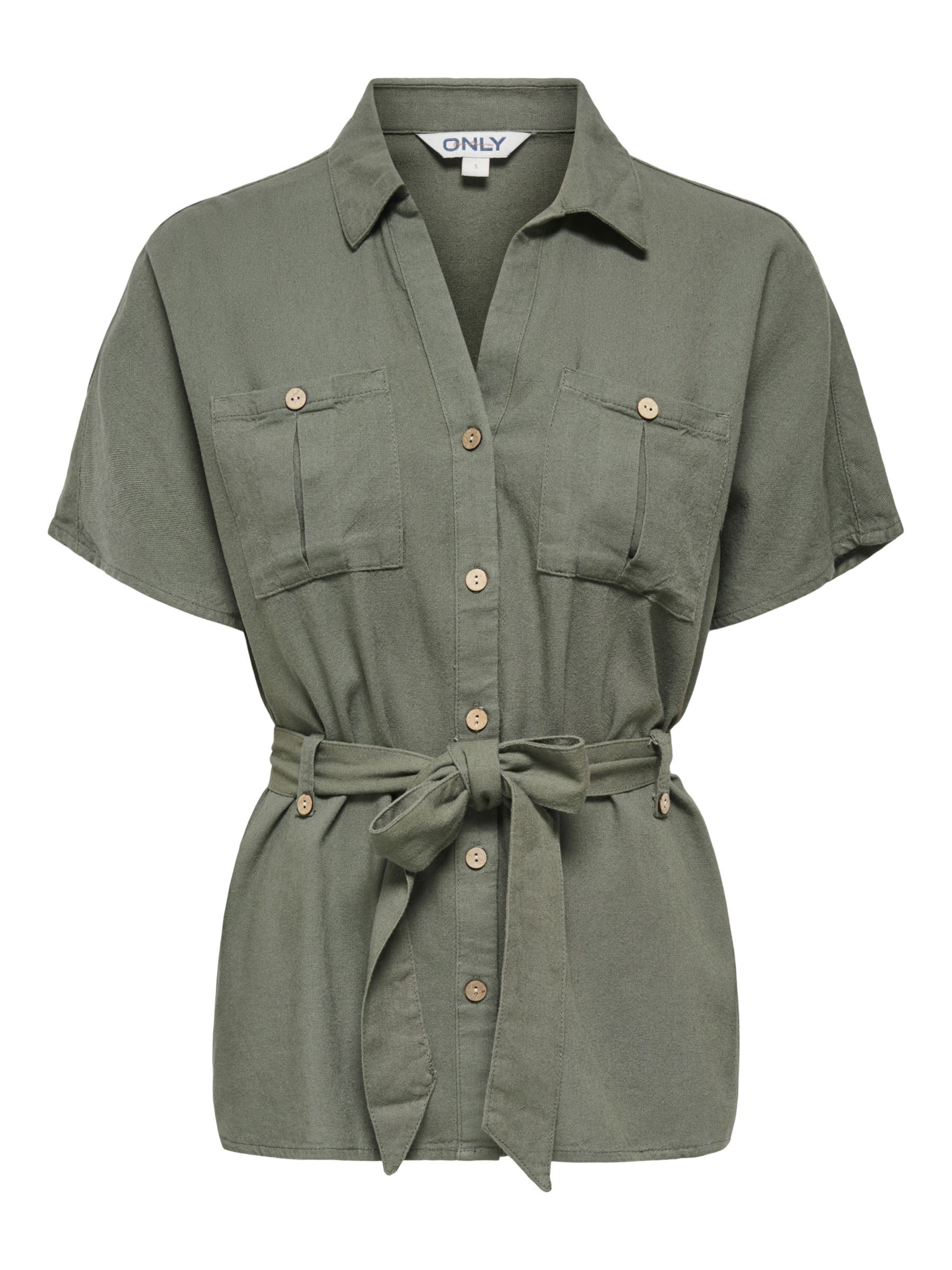 Camicia da donna 'ONLGoa' di ONLY in verde: frontale