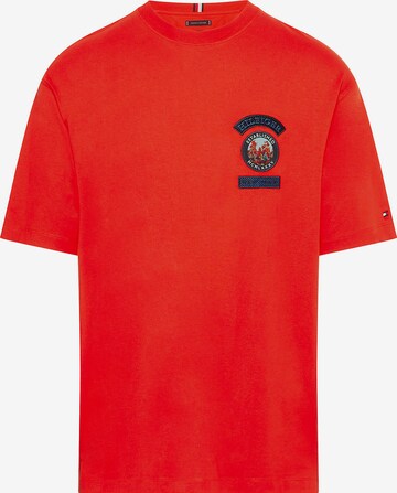 T-Shirt TOMMY HILFIGER en orange : devant