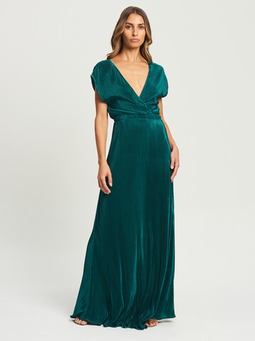 Tussah Dress 'SELKIE' in Green: front