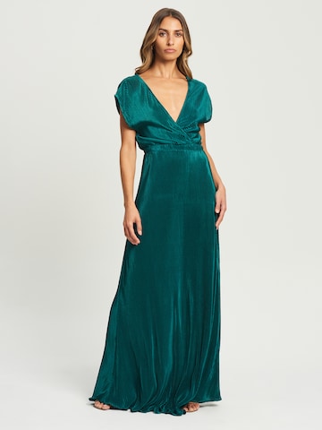 Tussah Dress 'SELKIE' in Green: front