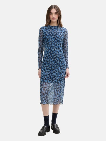 TOM TAILOR DENIM Jurk in Blauw: voorkant