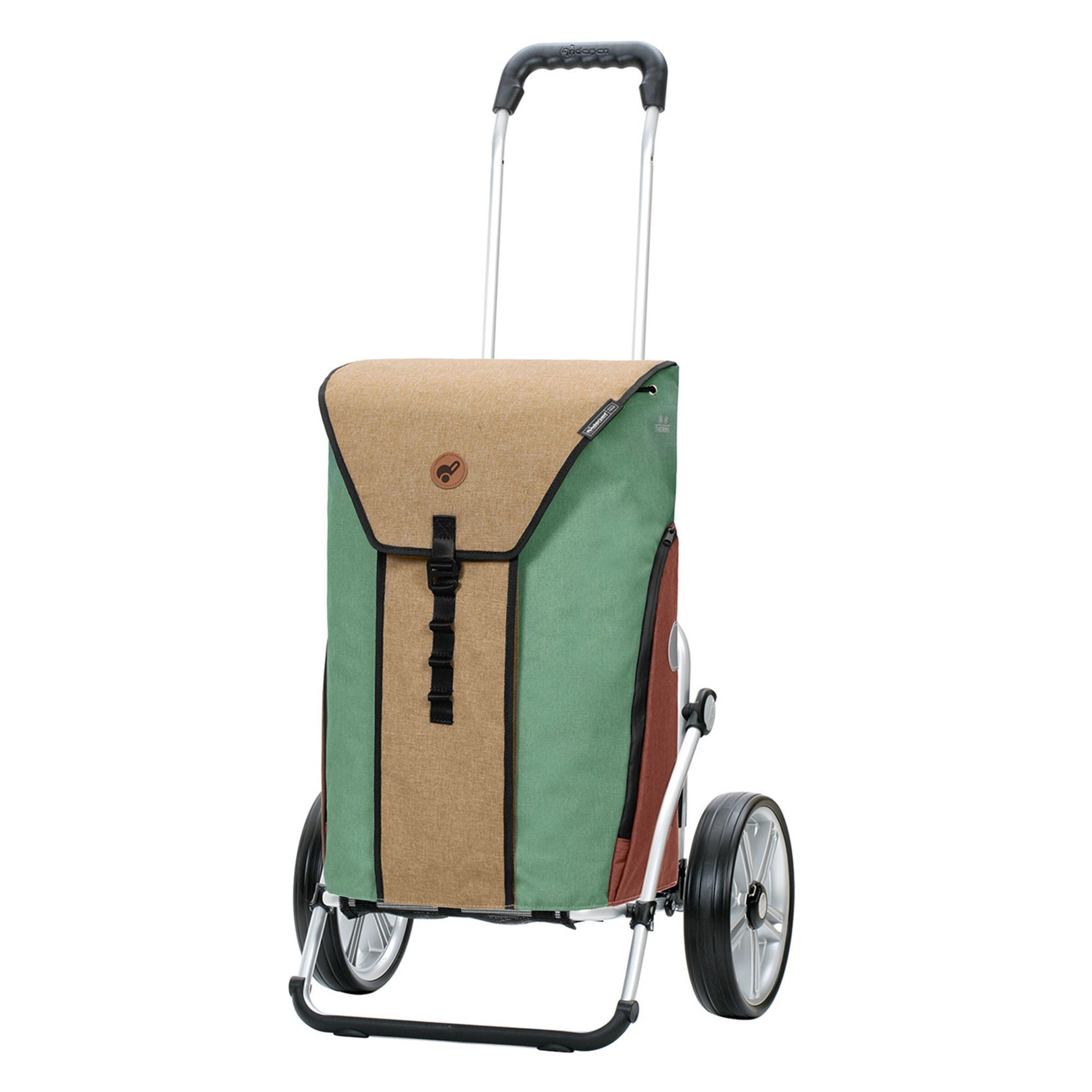 Andersen Shopper Trolley in Groen: voorkant