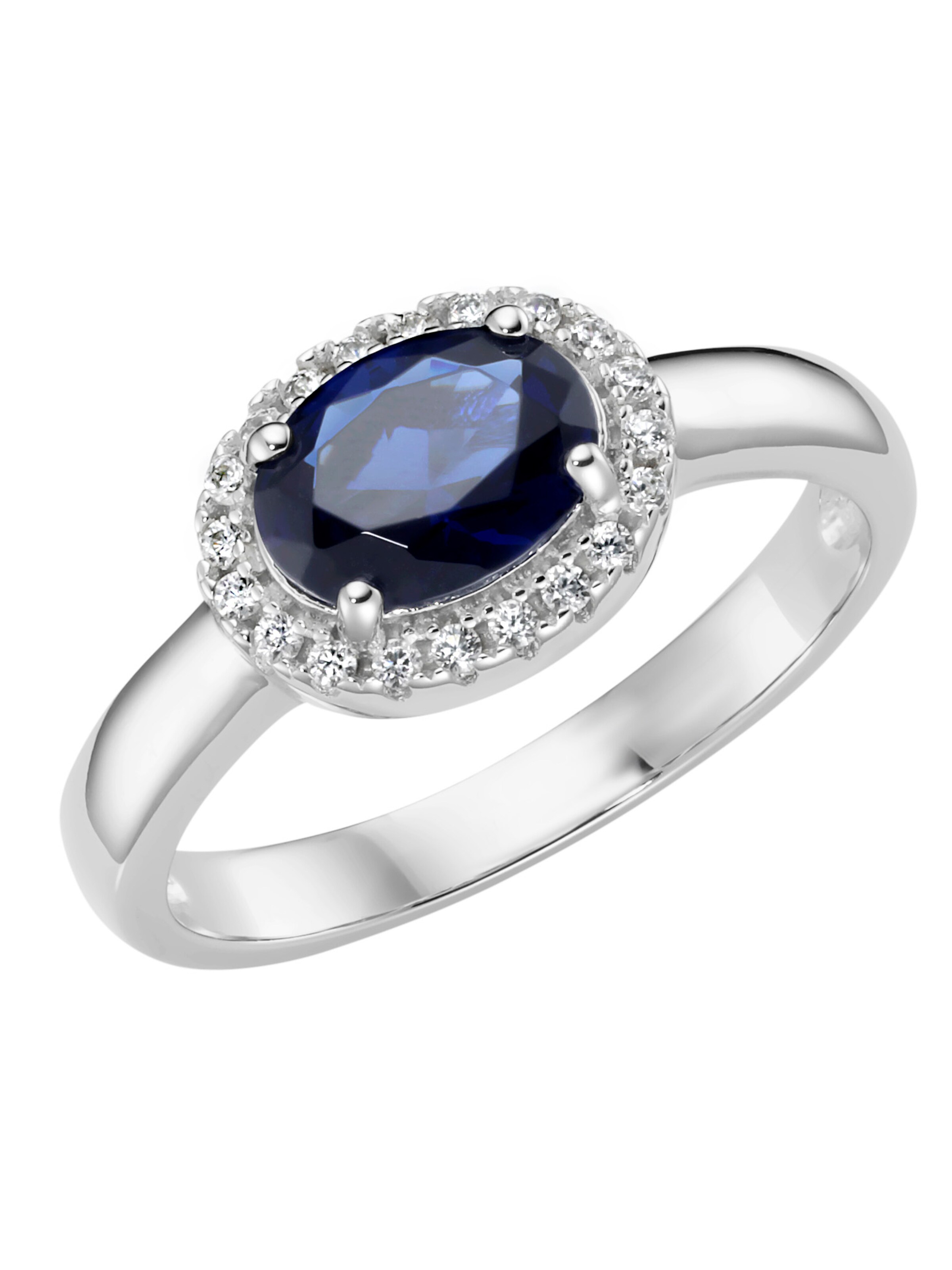 Smart Jewel Ring in Blue: front