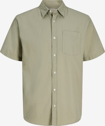 Coupe regular Chemise 'JORNANTUCKET' JACK & JONES en vert : devant