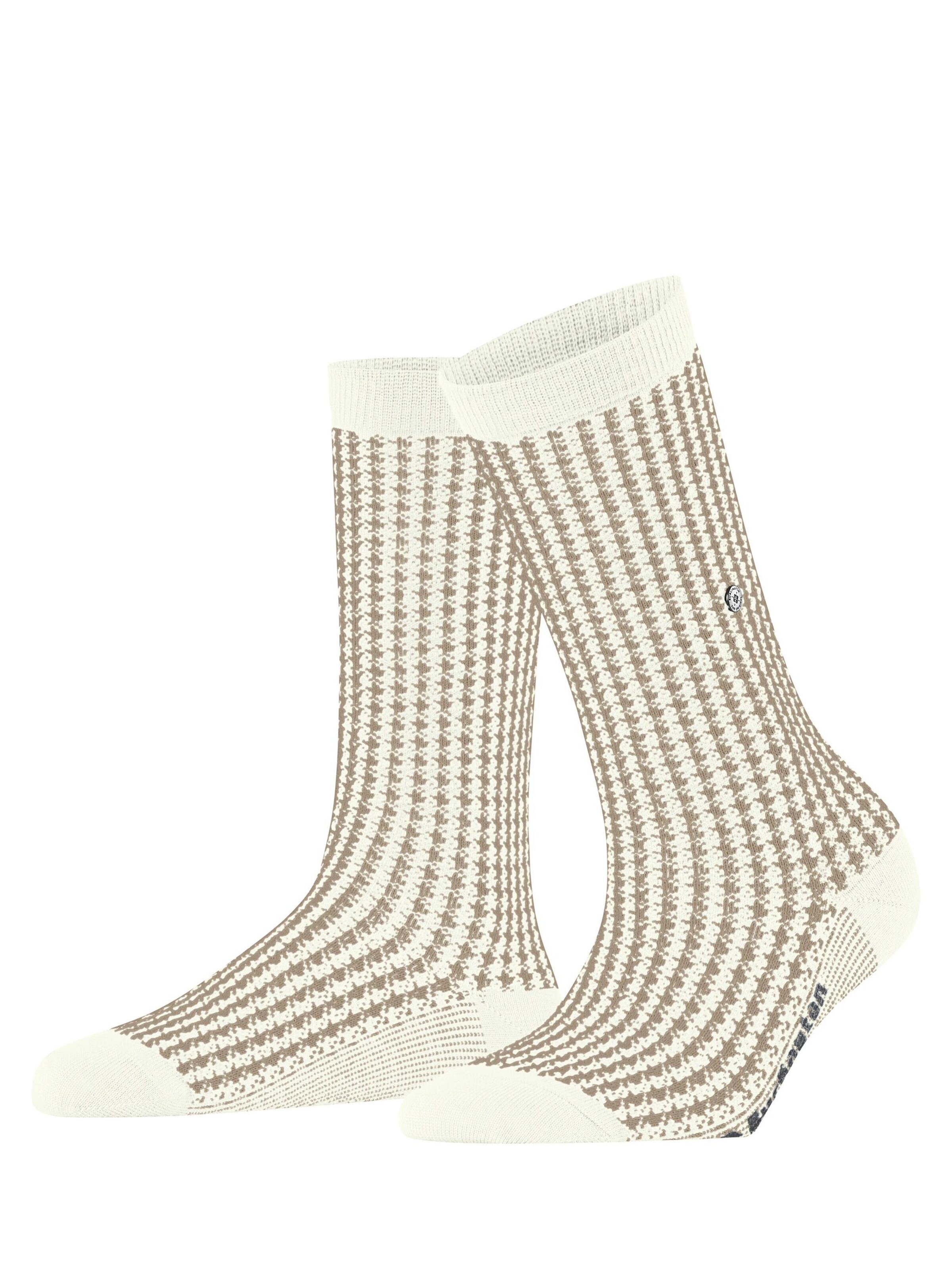 BURLINGTON Socken 'Pepita'‌‌‌‌ in Weiß: Vorderseite