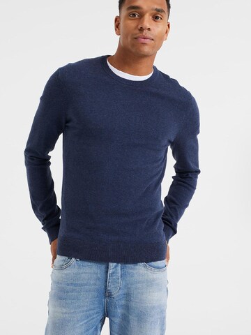 WE Fashion Пуловер в синьо: отпред