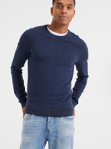 WE Fashion Sweater in Blue: front