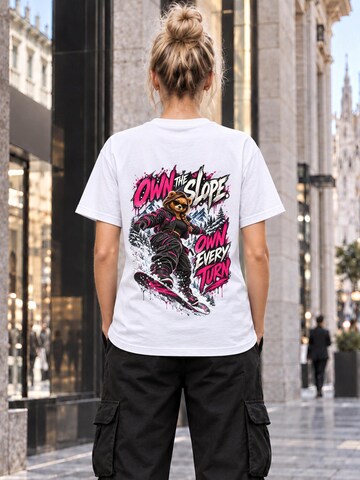 LUNØIR Studio Tričko 'BOSS Femme Slope Commander' – bílá