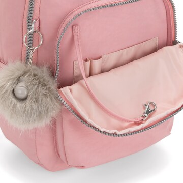 KIPLING - Mochila 'Seoul' em rosa