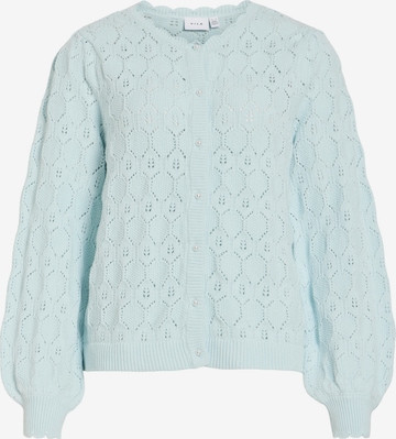 VILA Knit Cardigan 'VILowen' in Blue: front