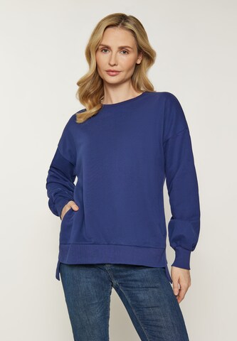 usha BLUE LABEL - Sudadera en azul: frente