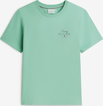 T-Shirt TOMMY HILFIGER en vert : devant
