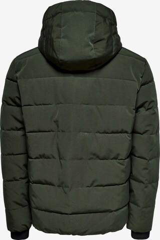 Only & Sons Between-season jacket 'Cayson' in Green