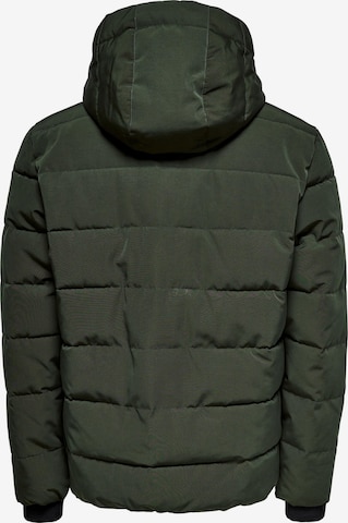 Only & Sons Between-Season Jacket 'Cayson' in Green