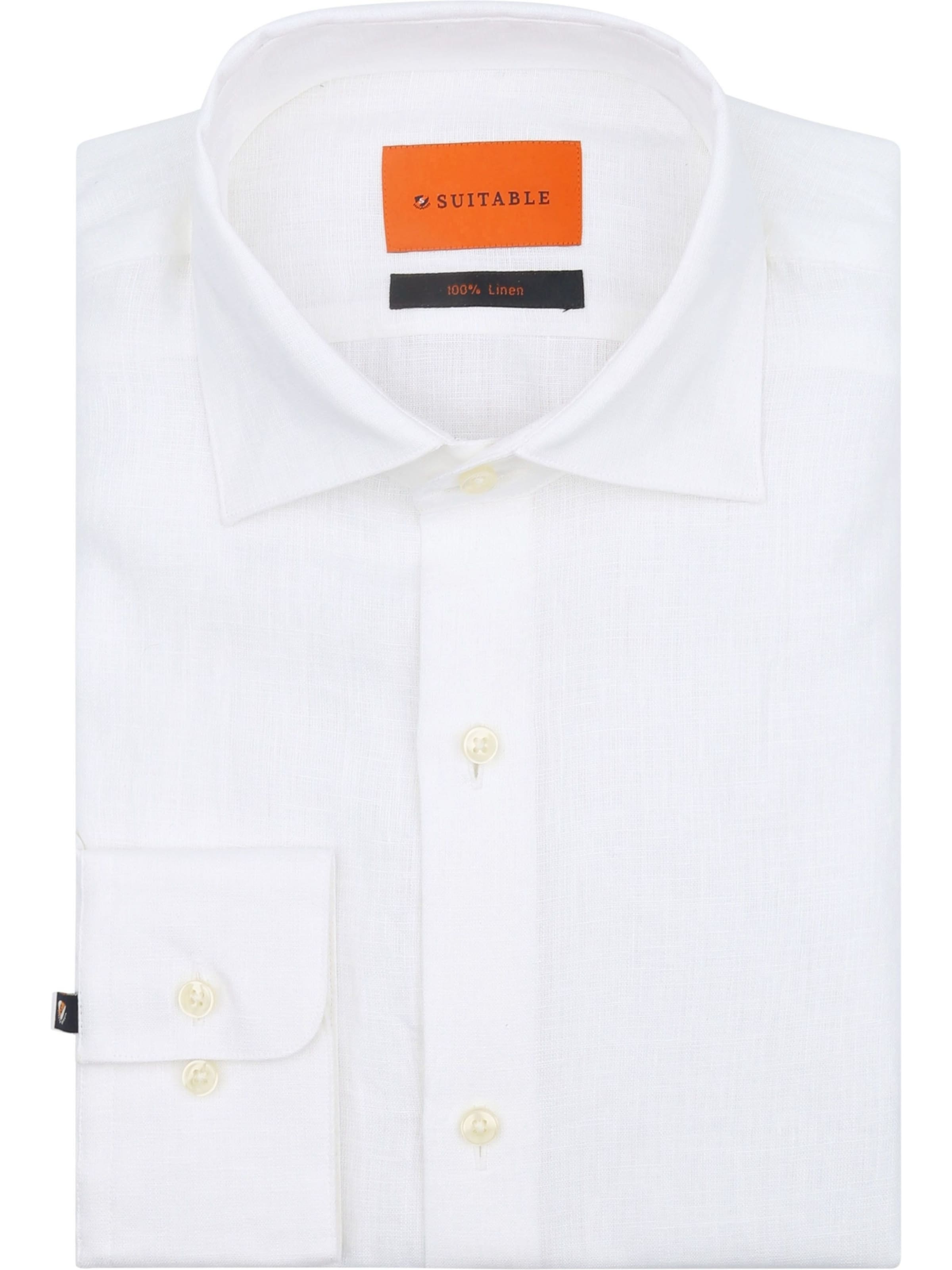 Suitable Comfort fit Overhemd in Wit