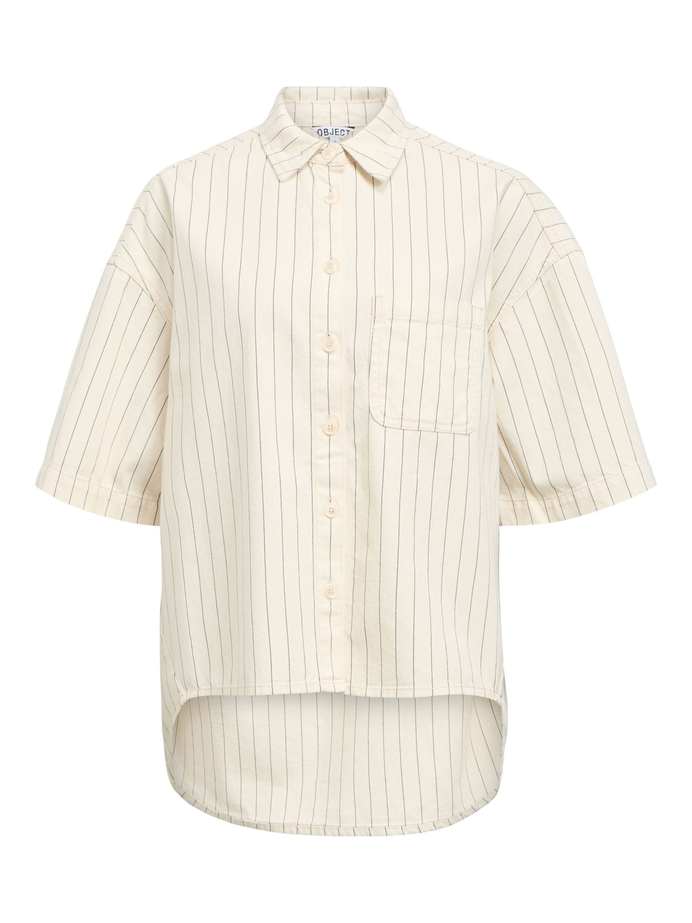 OBJECT Bluse i beige / grå, Produktvisning