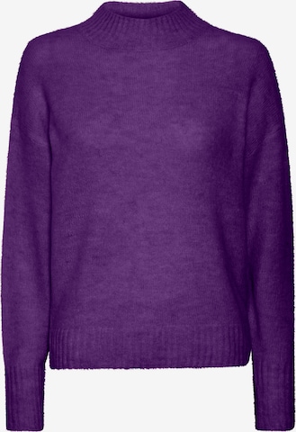 Pull-over ICHI en violet : devant