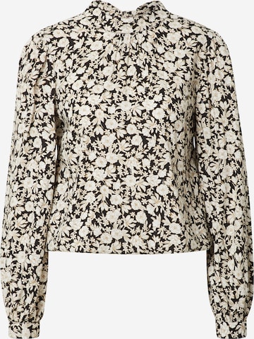 Dorothy Perkins Blouse 'Mono Ditsy' in Zwart: voorkant