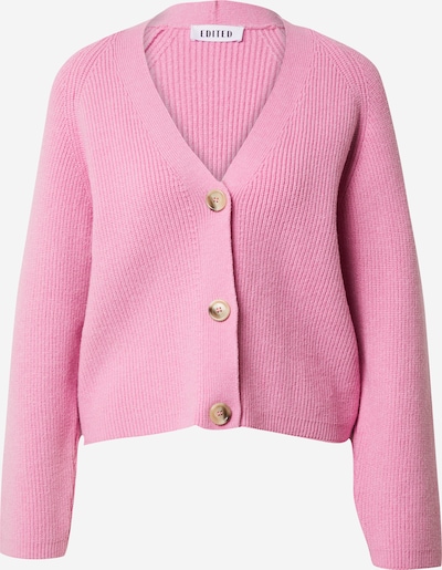 EDITED Strickjacke 'Logan' (GRS) in rosa, Produktansicht