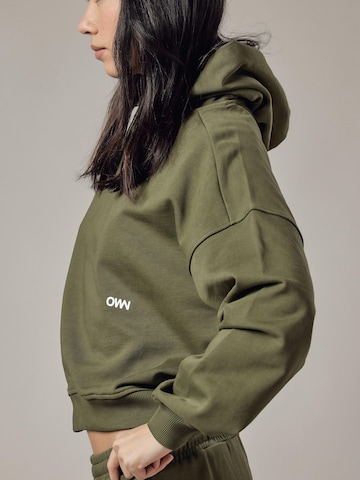 Felpa 'Cappuccio' di OWN Off With Nature in verde