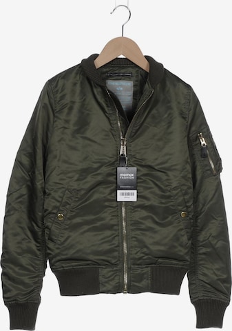 ALPHA INDUSTRIES Jacke XS in Grün: predná strana