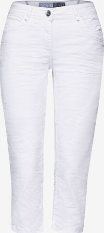 CECIL Slimfit Broek 'Scarlett' in Wit: voorkant