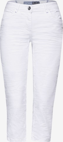 CECIL Slim fit Pants 'Scarlett' in White: front