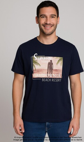 Bexleys Shirt in L-XL in Blue: front