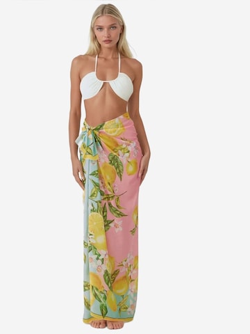 Serviette de plage Hiccup en jaune : devant