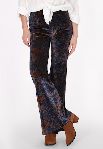 évasé Pantalon usha FESTIVAL en bleu : devant