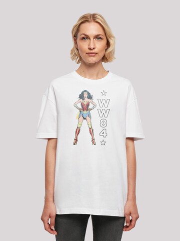 F4NT4STIC Oversized Shirt 'DC Comics Wonder Woman 84' in White: front